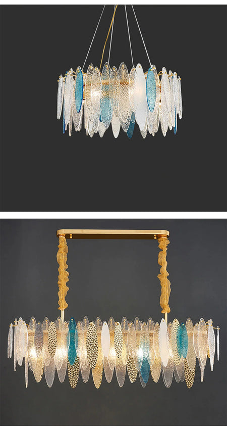 Luminaire IL582734 – Élégance Contemporaine Au Verre Ondulé-ILLUMEEN.COM