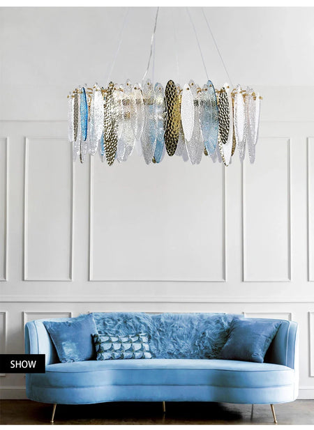 Luminaire IL582734 – Élégance Contemporaine Au Verre Ondulé-ILLUMEEN.COM