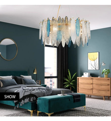 Luminaire IL582734 – Élégance Contemporaine Au Verre Ondulé-ILLUMEEN.COM