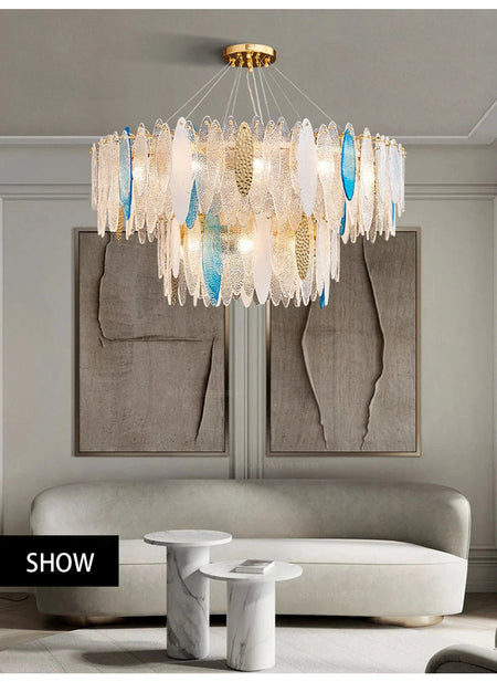 Luminaire IL582734 – Élégance Contemporaine Au Verre Ondulé-ILLUMEEN.COM