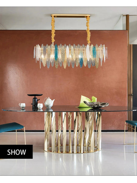 Luminaire IL582734 – Élégance Contemporaine Au Verre Ondulé-ILLUMEEN.COM