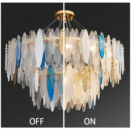 Luminaire IL582734 – Élégance Contemporaine Au Verre Ondulé-ILLUMEEN.COM