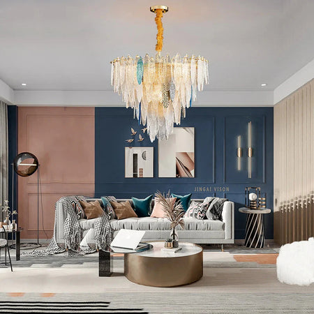 Luminaire IL582734 – Élégance Contemporaine Au Verre Ondulé-ILLUMEEN.COM