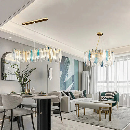 Luminaire IL582734 – Élégance Contemporaine Au Verre Ondulé-ILLUMEEN.COM