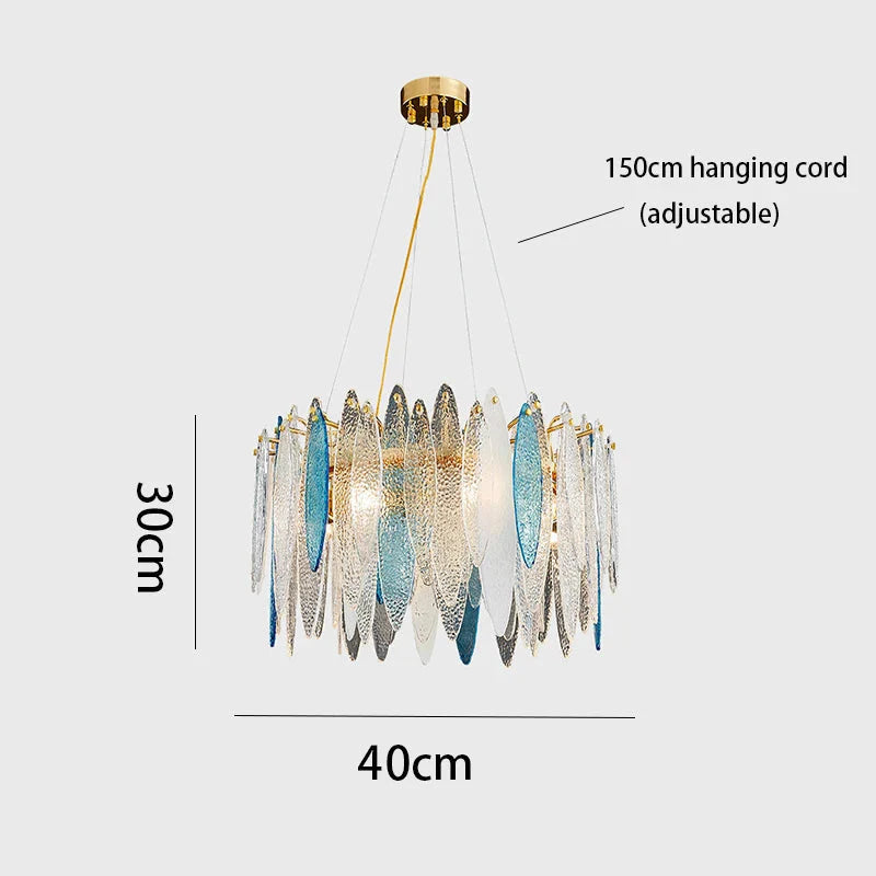 Luminaire IL582734 – Élégance Contemporaine Au Verre Ondulé-ILLUMEEN.COM