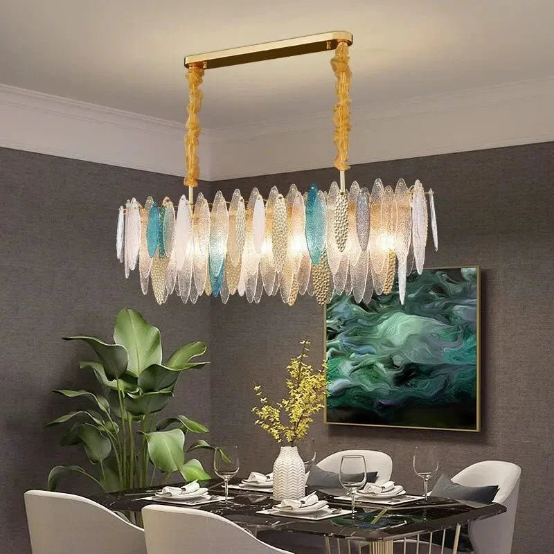 Luminaire IL582734 – Élégance Contemporaine Au Verre Ondulé-ILLUMEEN.COM