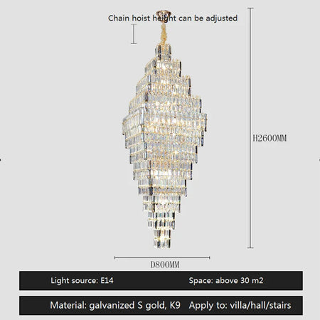 Luminaire Luxe Élégance Cristal IL485732-ILLUMEEN.COM