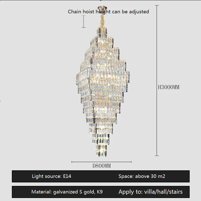 Luminaire Luxe Élégance Cristal IL485732-ILLUMEEN.COM