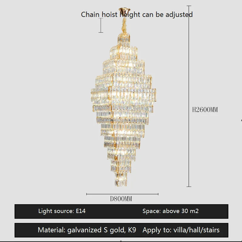 Luminaire Luxe Élégance Cristal IL485732-ILLUMEEN.COM
