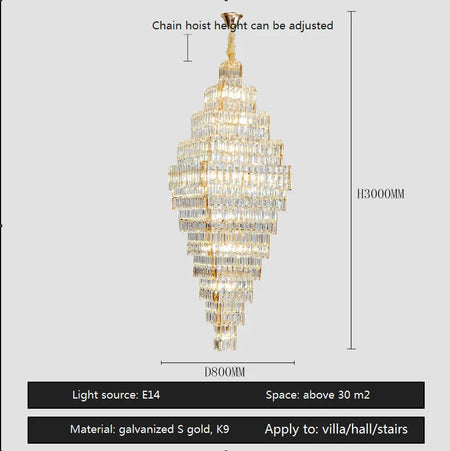 Luminaire Luxe Élégance Cristal IL485732-ILLUMEEN.COM