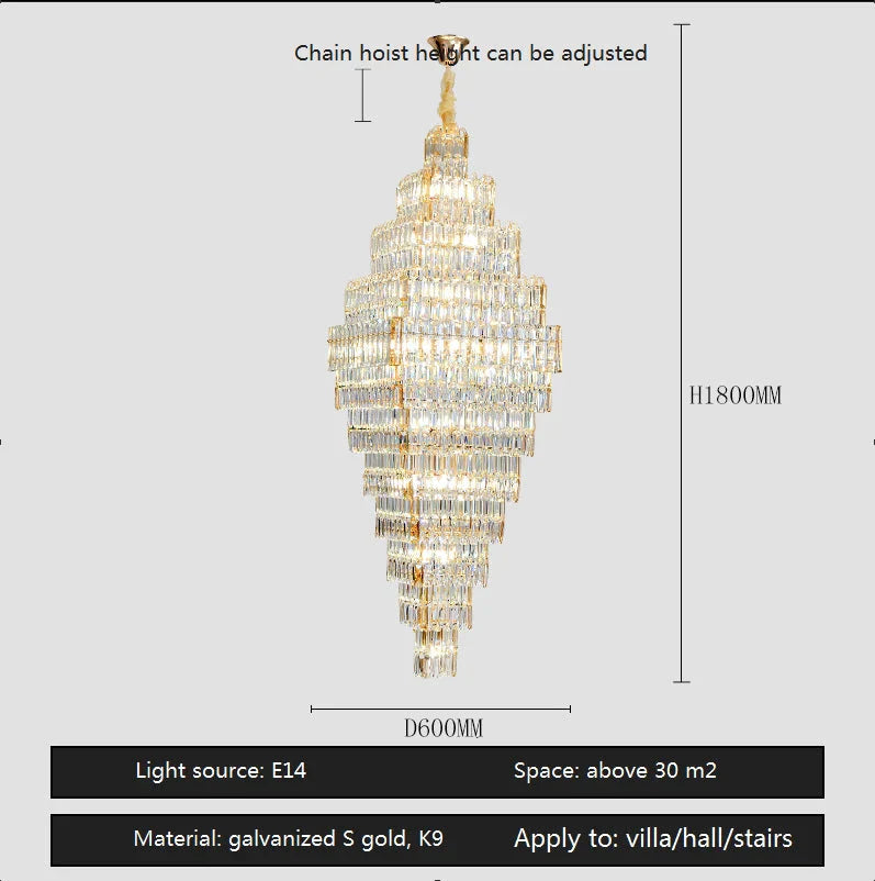 Luminaire Luxe Élégance Cristal IL485732-ILLUMEEN.COM