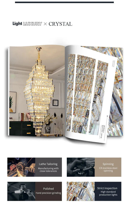 Luminaire Luxe Élégance Cristal IL485732-ILLUMEEN.COM