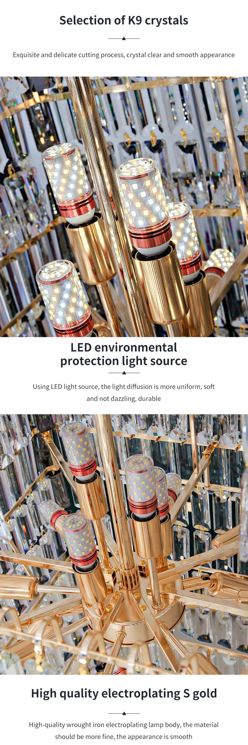 Luminaire Luxe Élégance Cristal IL485732-ILLUMEEN.COM