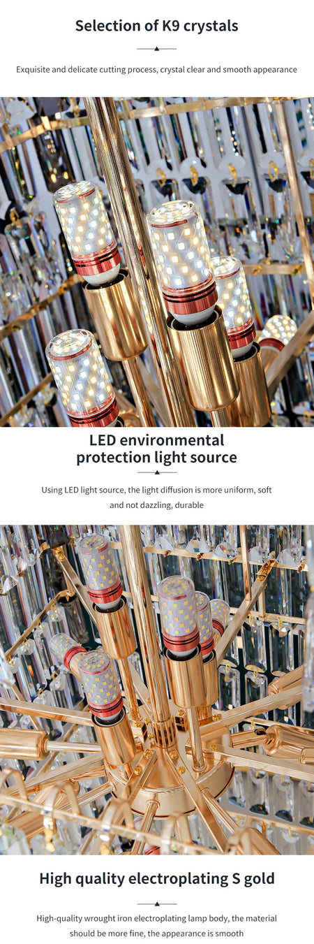 Luminaire Luxe Élégance Cristal IL485732-ILLUMEEN.COM