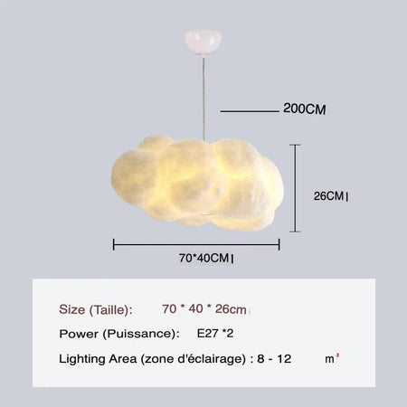 Luminaire Nuageux Élégant pour Ambiance Céleste IL295748-ILLUMEEN.COM