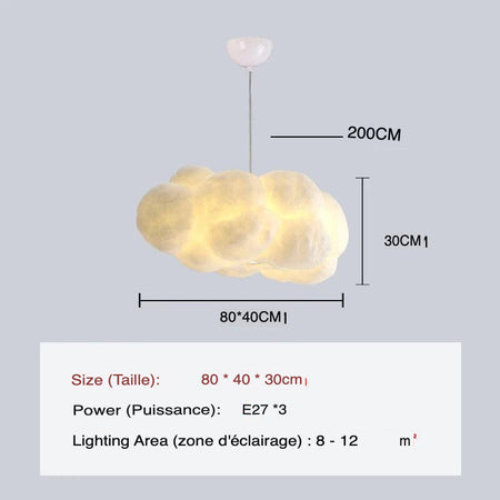 Luminaire Nuageux Élégant pour Ambiance Céleste IL295748-ILLUMEEN.COM