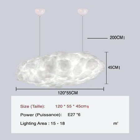 Luminaire Nuageux Élégant pour Ambiance Céleste IL295748-ILLUMEEN.COM
