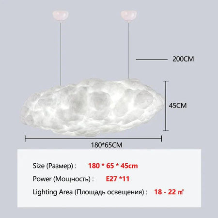 Luminaire Nuageux Élégant pour Ambiance Céleste IL295748-ILLUMEEN.COM