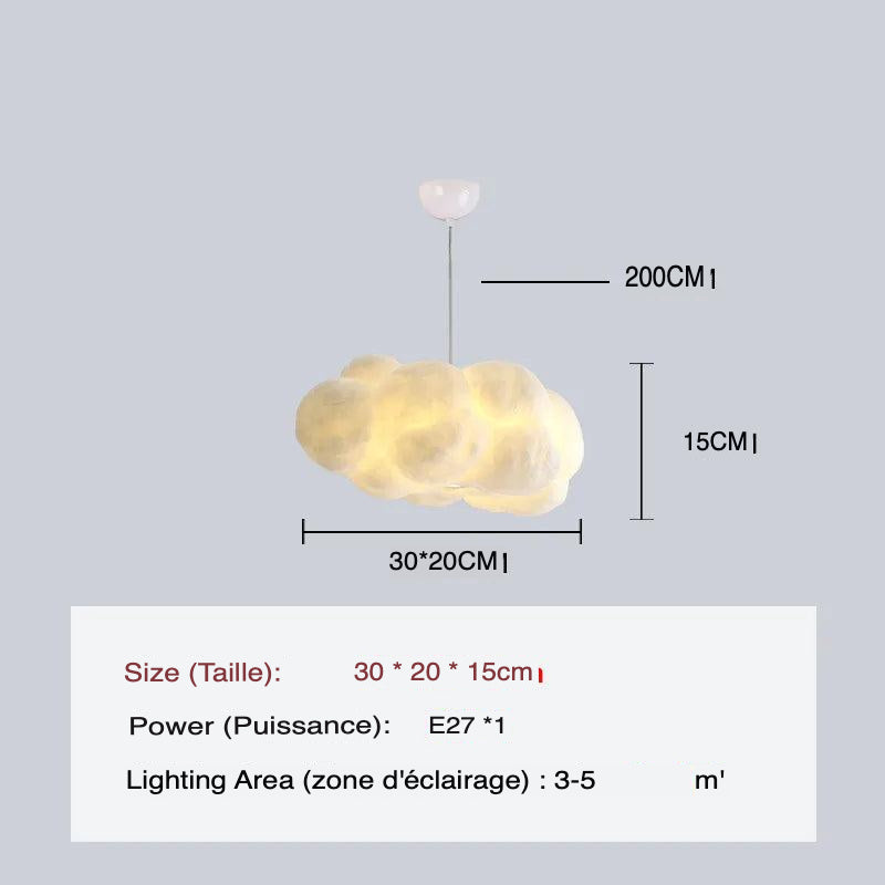 Luminaire Nuageux Élégant pour Ambiance Céleste IL295748-ILLUMEEN.COM
