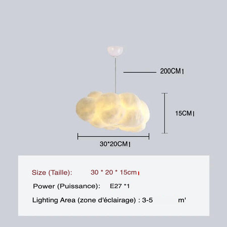Luminaire Nuageux Élégant pour Ambiance Céleste IL295748-ILLUMEEN.COM