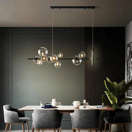 Luminaire Sphérique Élégant en Verre Transparent IL537264-ILLUMEEN.COM