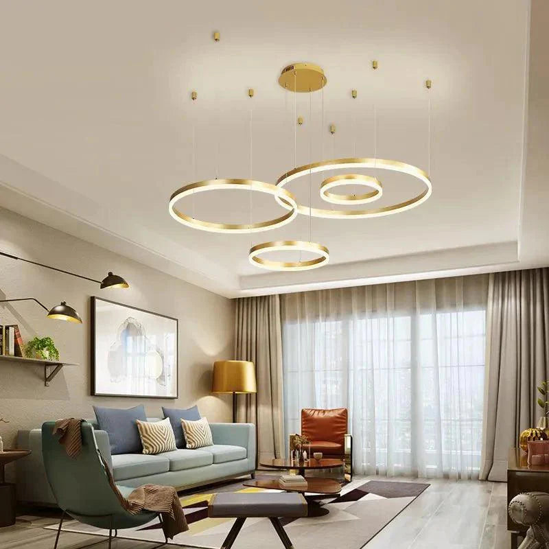 Luminaire Suspendu Élégant Circulaire Ajustable IL259734-ILLUMEEN.COM