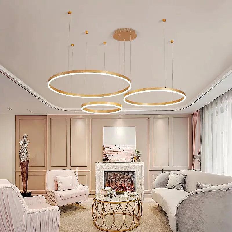 Luminaire Suspendu Élégant Circulaire Ajustable IL259734-ILLUMEEN.COM
