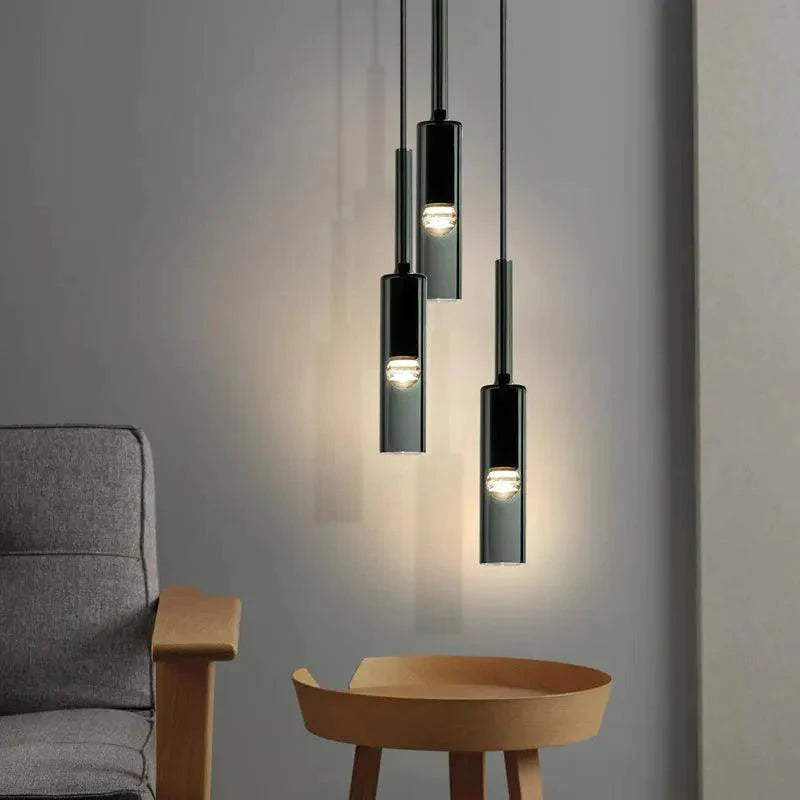 Luminaire Suspendu Élégant en Verre Transparent et Métal IL583402-ILLUMEEN.COM