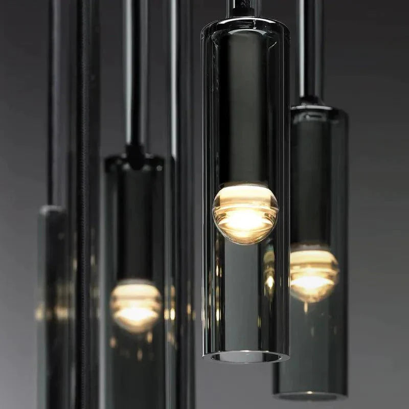 Luminaire Suspendu Élégant en Verre Transparent et Métal IL583402-ILLUMEEN.COM