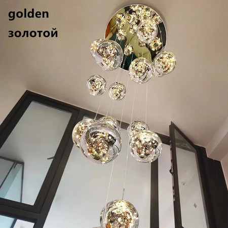 Lumineux Luminaire Élégant en Verre et Cristal IL481205-ILLUMEEN.COM