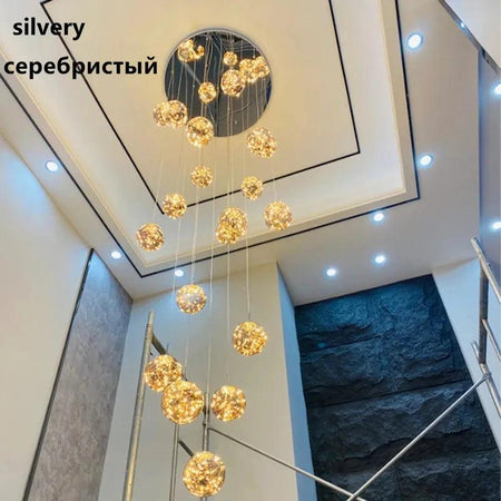Lumineux Luminaire Élégant en Verre et Cristal IL481205-ILLUMEEN.COM