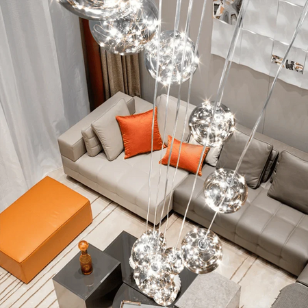 Lumineux Luminaire Élégant en Verre et Cristal IL481205-ILLUMEEN.COM