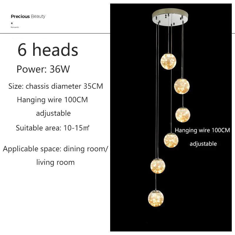 Lumineux Luminaire Élégant en Verre et Cristal IL481205-ILLUMEEN.COM