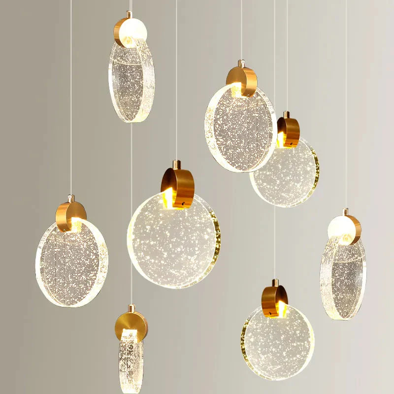 Lumineux Luminaire en Cristal Doré pour Élégance Intemporelle IL583742-ILLUMEEN.COM