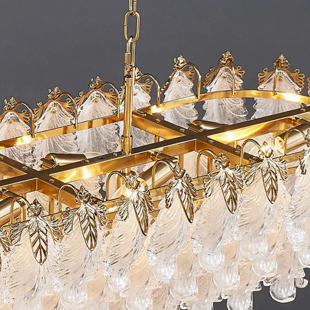 Lumineux Lustre Élégant en Verre LED pour Salle à Manger IL983216-ILLUMEEN.COM