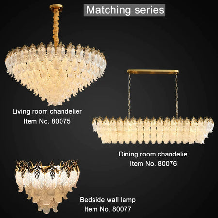 Lumineux Lustre Élégant en Verre LED pour Salle à Manger IL983216-ILLUMEEN.COM