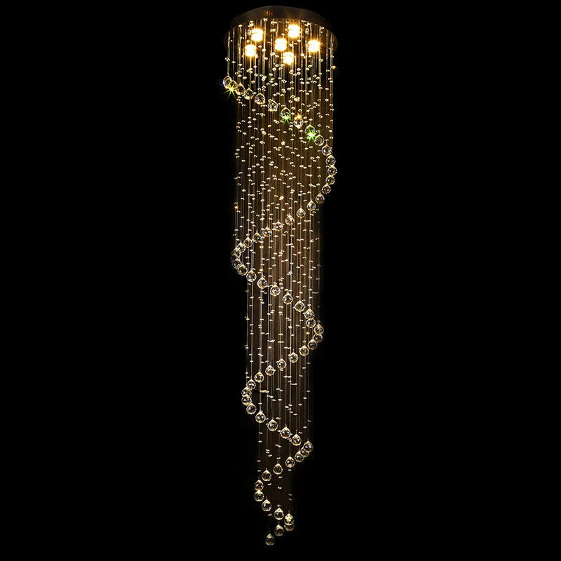 Lumineux Lustre en Cristal au Design Spirale - Luminaire IL485792-ILLUMEEN.COM