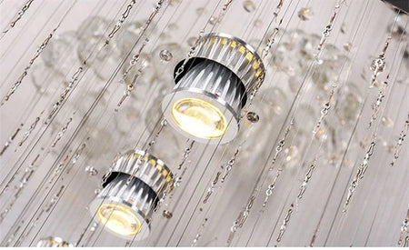 Lumineux Lustre en Cristal au Design Spirale - Luminaire IL485792-ILLUMEEN.COM