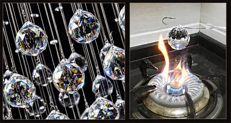 Lumineux Lustre en Cristal au Design Spirale - Luminaire IL485792-ILLUMEEN.COM