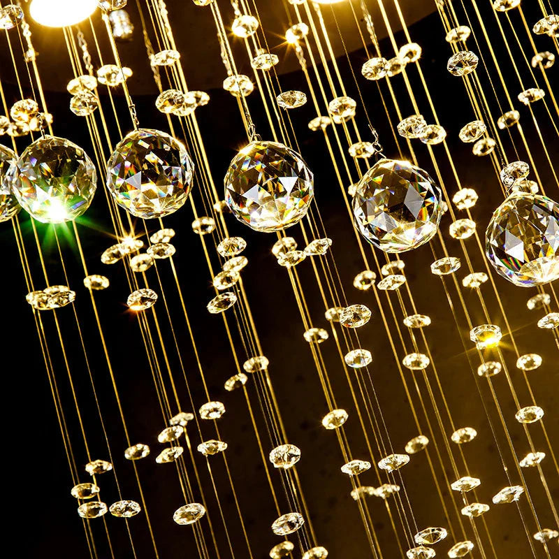 Lumineux Lustre en Cristal au Design Spirale - Luminaire IL485792-ILLUMEEN.COM