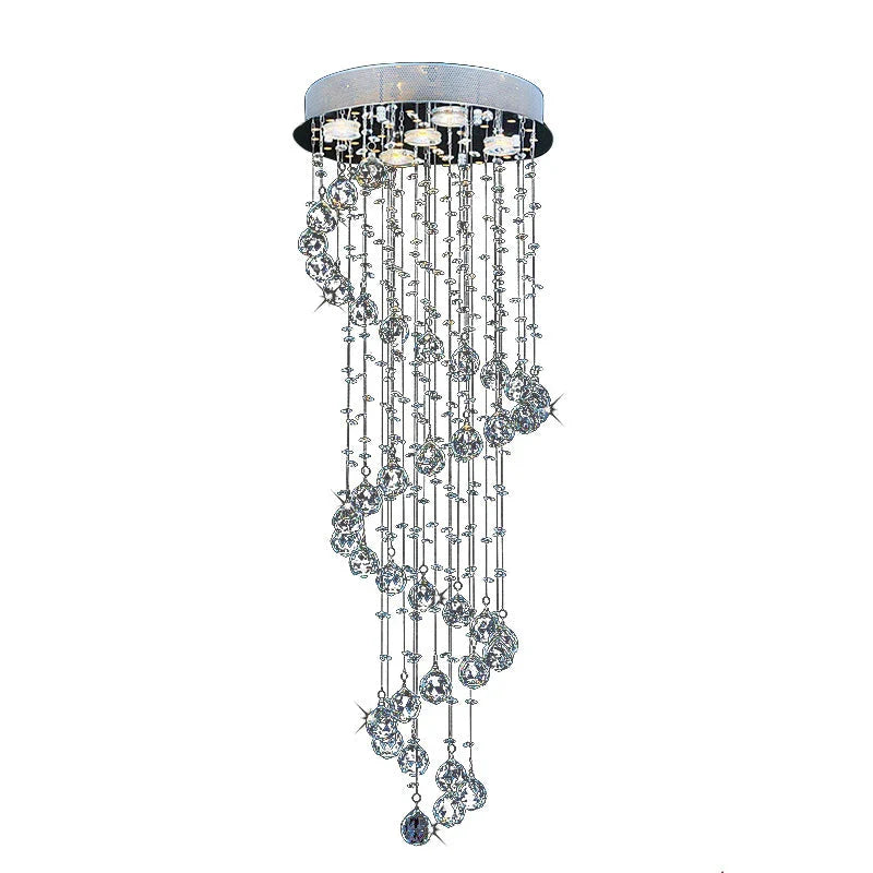 Lumineux Lustre en Cristal au Design Spirale - Luminaire IL485792-ILLUMEEN.COM