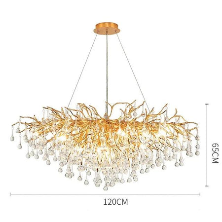 Lustre Élégant en Cristal et Fer Luminaire IL582307-ILLUMEEN.COM
