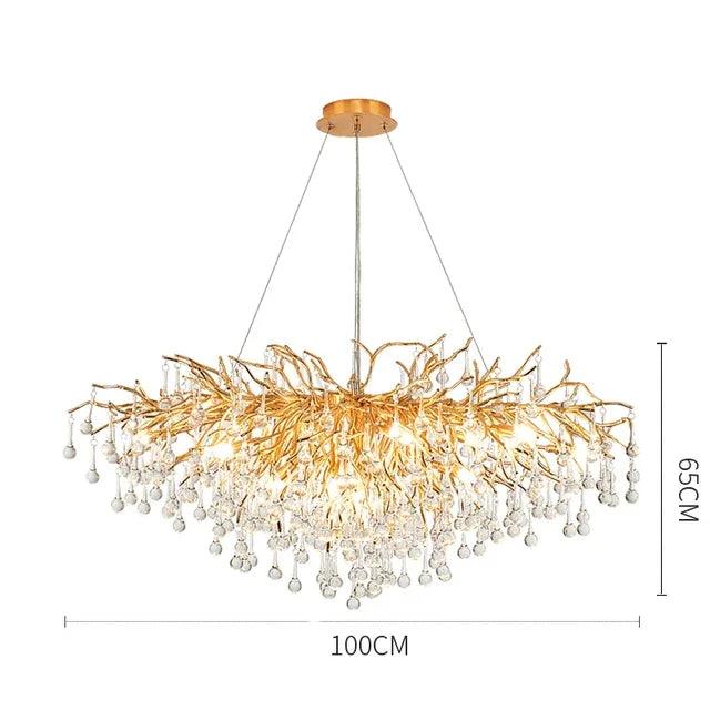 Lustre Élégant en Cristal et Fer Luminaire IL582307-ILLUMEEN.COM