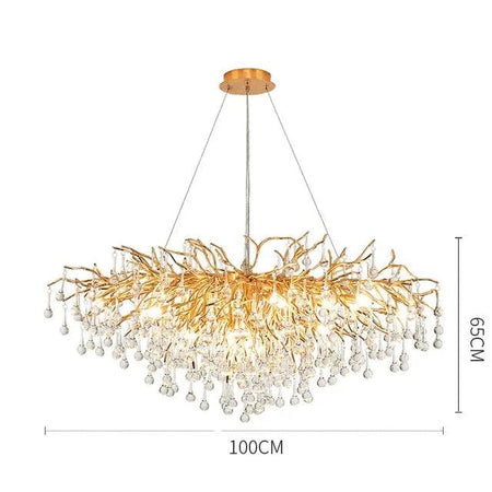 Lustre Élégant en Cristal et Fer Luminaire IL582307-ILLUMEEN.COM