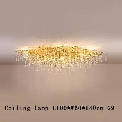 Lustre Élégant en Cristal et Fer Luminaire IL582307-ILLUMEEN.COM