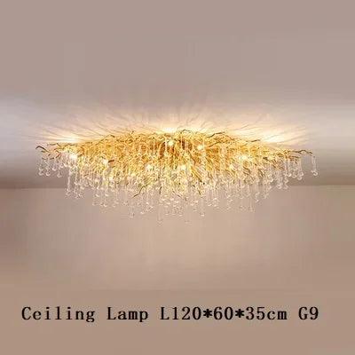 Lustre Élégant en Cristal et Fer Luminaire IL582307-ILLUMEEN.COM