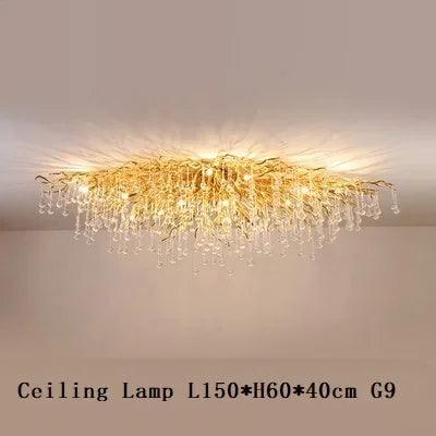 Lustre Élégant en Cristal et Fer Luminaire IL582307-ILLUMEEN.COM
