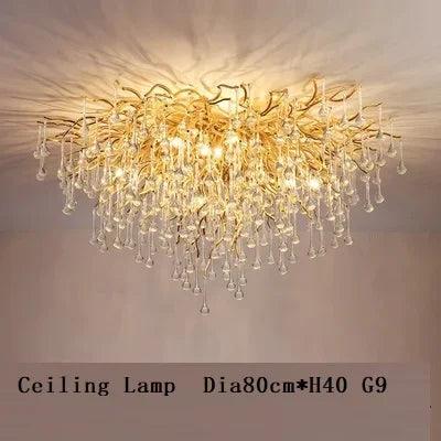 Lustre Élégant en Cristal et Fer Luminaire IL582307-ILLUMEEN.COM