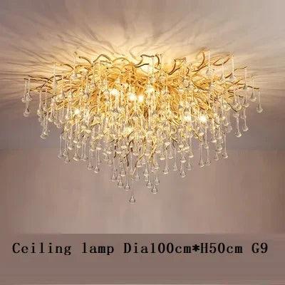 Lustre Élégant en Cristal et Fer Luminaire IL582307-ILLUMEEN.COM
