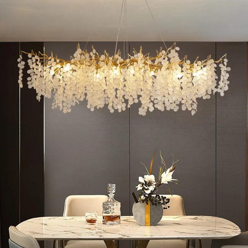 Lustre Élégant en Cristal et Fer Luminaire IL582307-ILLUMEEN.COM